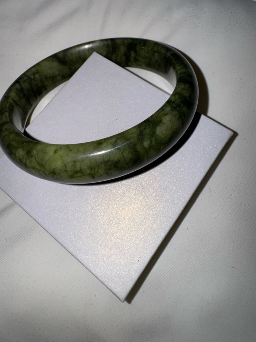 Green Jade Bangle Bracelet